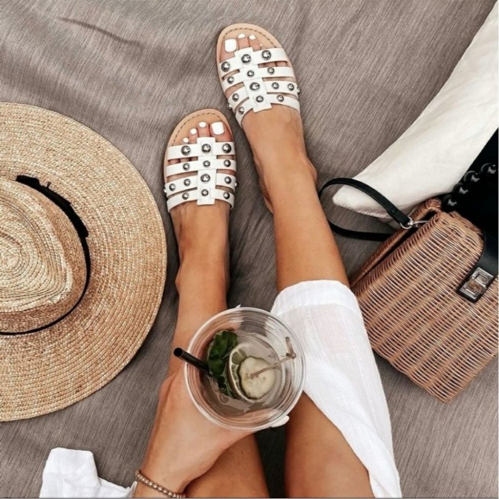 NEW MARC FISHER STUDDED SANDALS